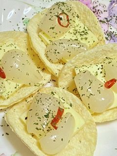 らっきょう&チーズ・オンポテチ-レシピのメイン写真