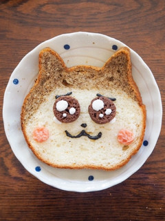 ねこねこ食パン^._.^デコレーション-レシピのメイン写真