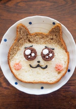 ねこねこ食パン^._.^デコレーション-レシピのメイン写真