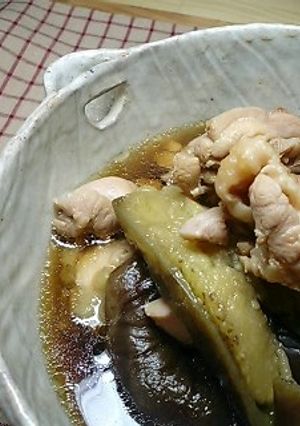 鶏肉となすの煮もの-レシピのメイン写真
