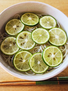 夏バテ・イライラに!すだち蕎麦-レシピのメイン写真
