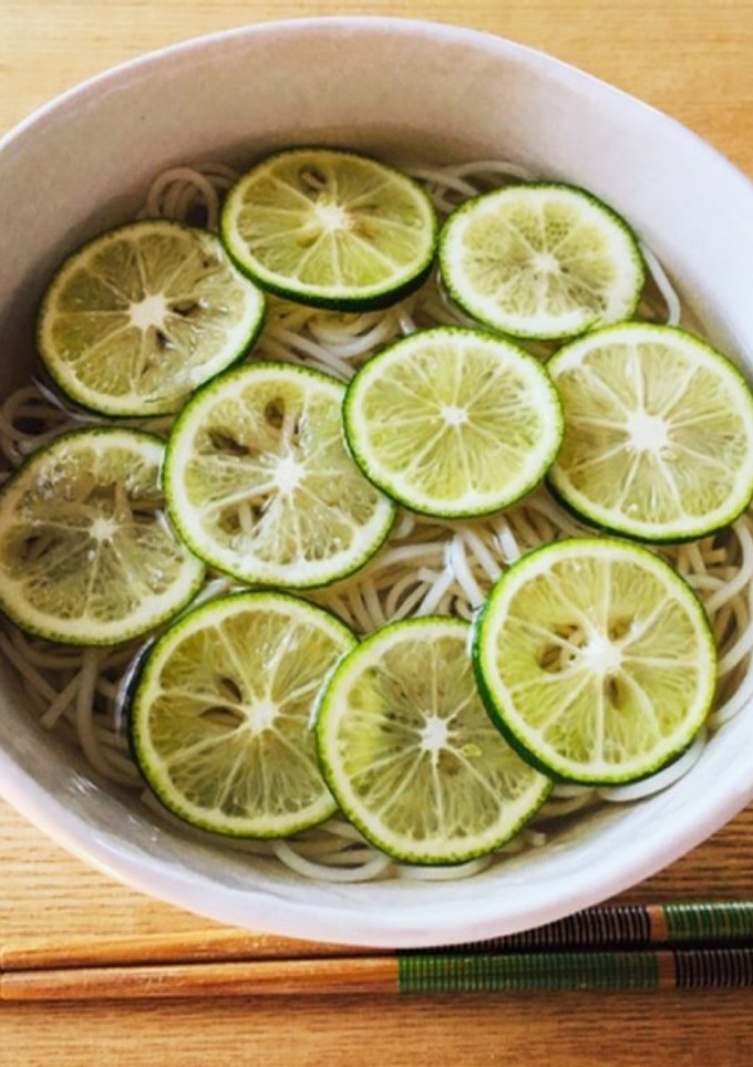 夏バテ・イライラに！すだち蕎麦-レシピのメイン写真