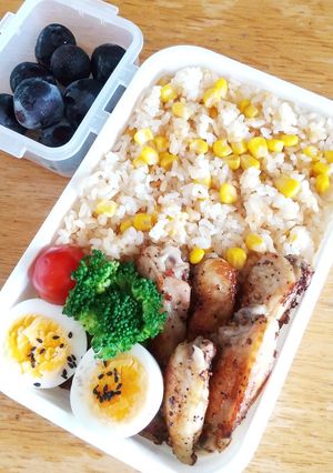 お弁当(9/4)バタコご飯-レシピのメイン写真