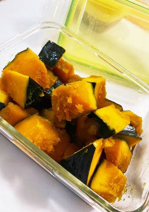 レンジで簡単☆カボチャの煮物　-レシピのメイン写真