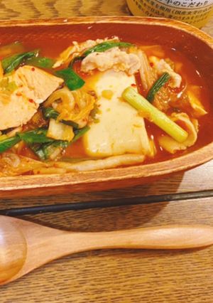 熱々豆腐キムチチゲ!-レシピのメイン写真