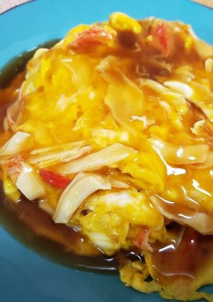 【簡単】ワンパンで作る天津飯【減塩】-レシピのメイン写真