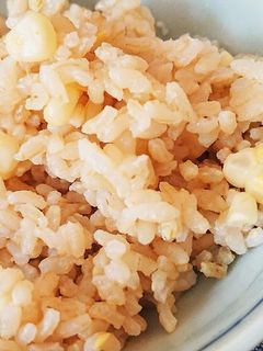 簡単!土鍋で旬のとうもろこし玄米ご飯★-レシピのメイン写真