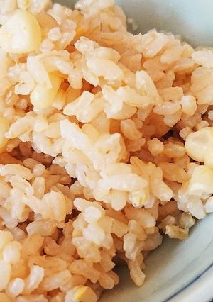 簡単!土鍋で旬のとうもろこし玄米ご飯★-レシピのメイン写真