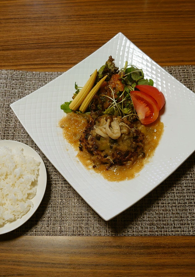 ヨウサマの減塩和風おろしハンバーグ10⑩-レシピのメイン写真