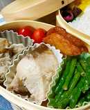 シイラの幽庵焼きと残り物のお弁当