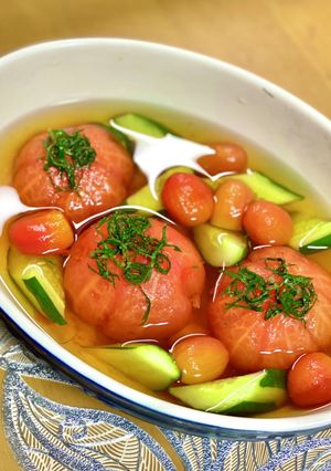 さっぱり美味しい丸ごと冷やしトマト　-レシピのメイン写真