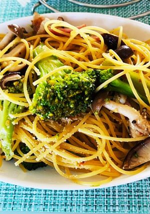 キノコとブロッコリーのパスタ-レシピのメイン写真