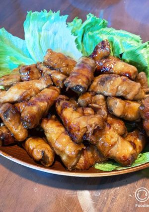 ナスの豚バラ肉巻き-レシピのメイン写真
