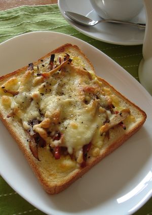 余りものできんぴらごぼうトースト-レシピのメイン写真