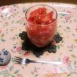 夏のデザート!角切りトマトをお洒落に。