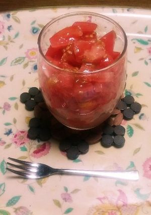 夏のデザート！角切りトマトをお洒落に。-レシピのメイン写真