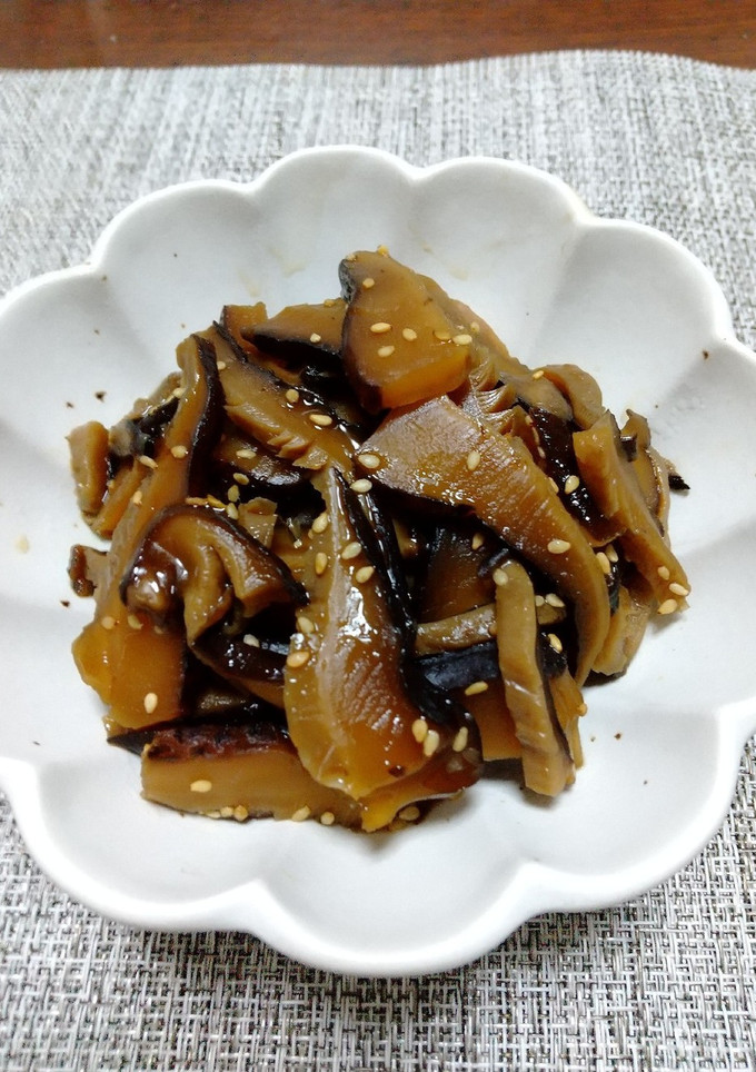 干し椎茸の佃煮(原木スライスを使って)-レシピのメイン写真