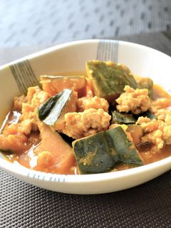 超簡単!かぼちゃのそぼろ煮♪-レシピのメイン写真