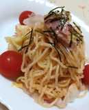 ☆パスタソースでたらこ焼きそば☆