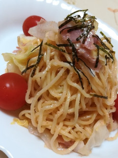 ☆パスタソースでたらこ焼きそば☆-レシピのメイン写真
