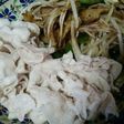 金森式ダイエット。豚しゃぶと野菜炒め