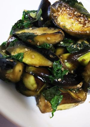 大量なすと大葉の甘辛煮-レシピのメイン写真