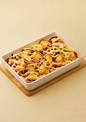 さつまいもとれんこんのマヨネーズ焼き-レシピのメイン写真