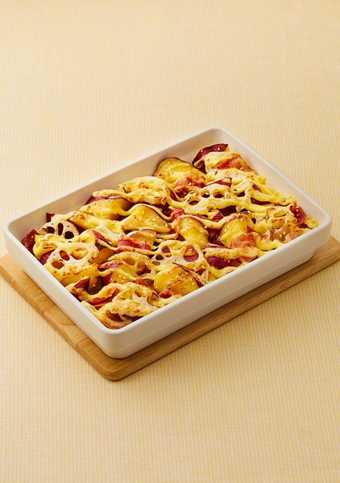 さつまいもとれんこんのマヨネーズ焼き-レシピのメイン写真