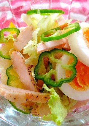 簡単チキンエッグサラダ-レシピのメイン写真