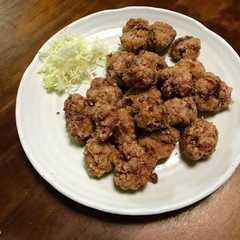 รูปของ 豚肉で！まんまる唐揚げ