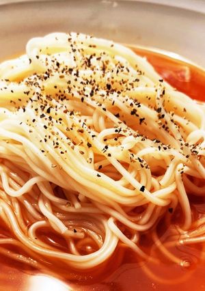 野菜ジュースで四川風そうめん-レシピのメイン写真