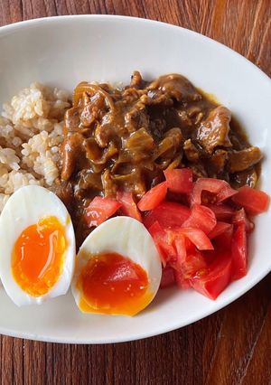 トッピングを楽しむ、うちの普通のカレー-レシピのメイン写真