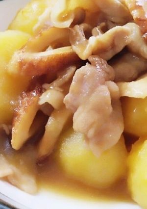 豚肉とじゃがいもの煮物☆ちくわ入り-レシピのメイン写真