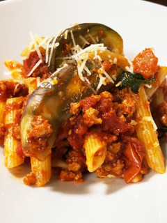 ナスと挽肉のパスタ☆まろやかトマト味-レシピのメイン写真