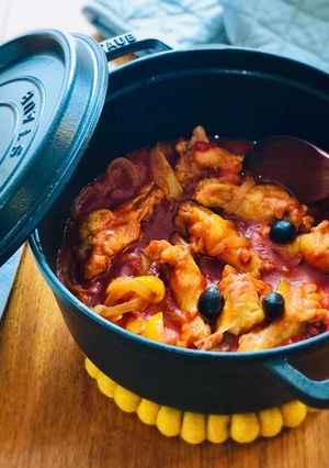 鶏手羽元で＊スペインのチリンドロン風-レシピのメイン写真