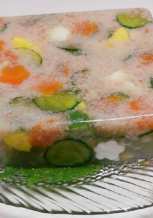 簡単＆華やか♡カニと野菜の寄せもの-レシピのメイン写真