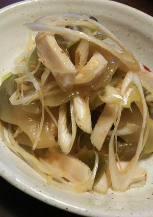 【簡単】鶏ハムと搾菜のねぎラー油和え-レシピのメイン写真