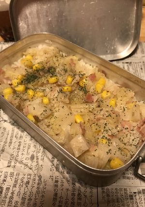 メスティンでコンソメの炊き込みごはん-レシピのメイン写真