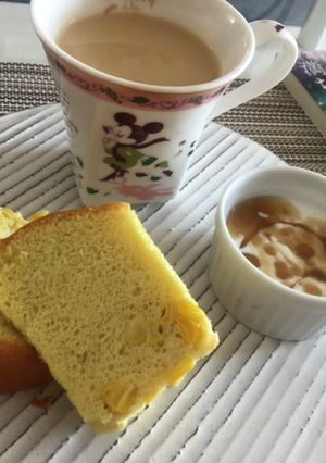 とうもろこしのシフォンケーキ-レシピのメイン写真