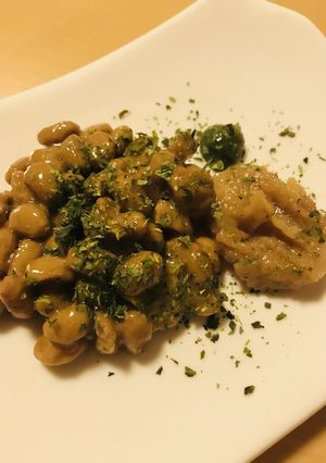 毎日の納豆●梅肉＆きざみ青じそ添え-レシピのメイン写真