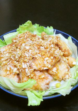 油淋鶏ユーリンチー☆鶏唐揚げの香味ソース-レシピのメイン写真