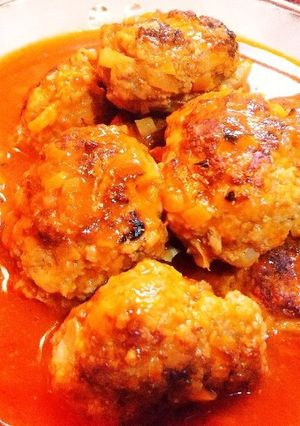 スープまで美味しい♪かさ増しハンバーグ♡-レシピのメイン写真