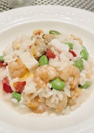 Tくんおススメ★海鮮だだちゃ豆リゾット☆-レシピのメイン写真