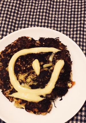 コーンスープで作るチーズ入りお好み焼き-レシピのメイン写真