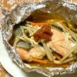 秋の味覚、鮭のホイル蒸し