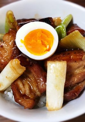豚バラ肉と白ネギのスタミナ丼-レシピのメイン写真