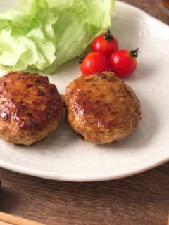 *れんこん&ごぼうのつくねバーグ*-レシピのメイン写真