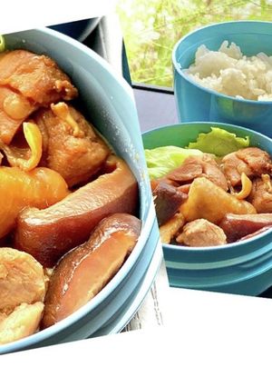 タロの弁当24 簡単おいしい鶏肉ポン酢煮-レシピのメイン写真