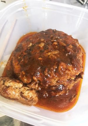 残りもののなす皮で栄養満点ハンバーグ☆-レシピのメイン写真