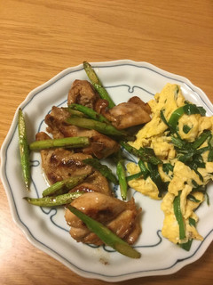 アスパラと鳥もも肉の和風炒め-レシピのメイン写真
